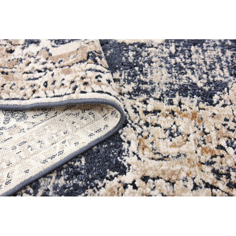 Laurel Foundry Modern Farmhouse Abbeville Oriental Dark Blue/Beige Area